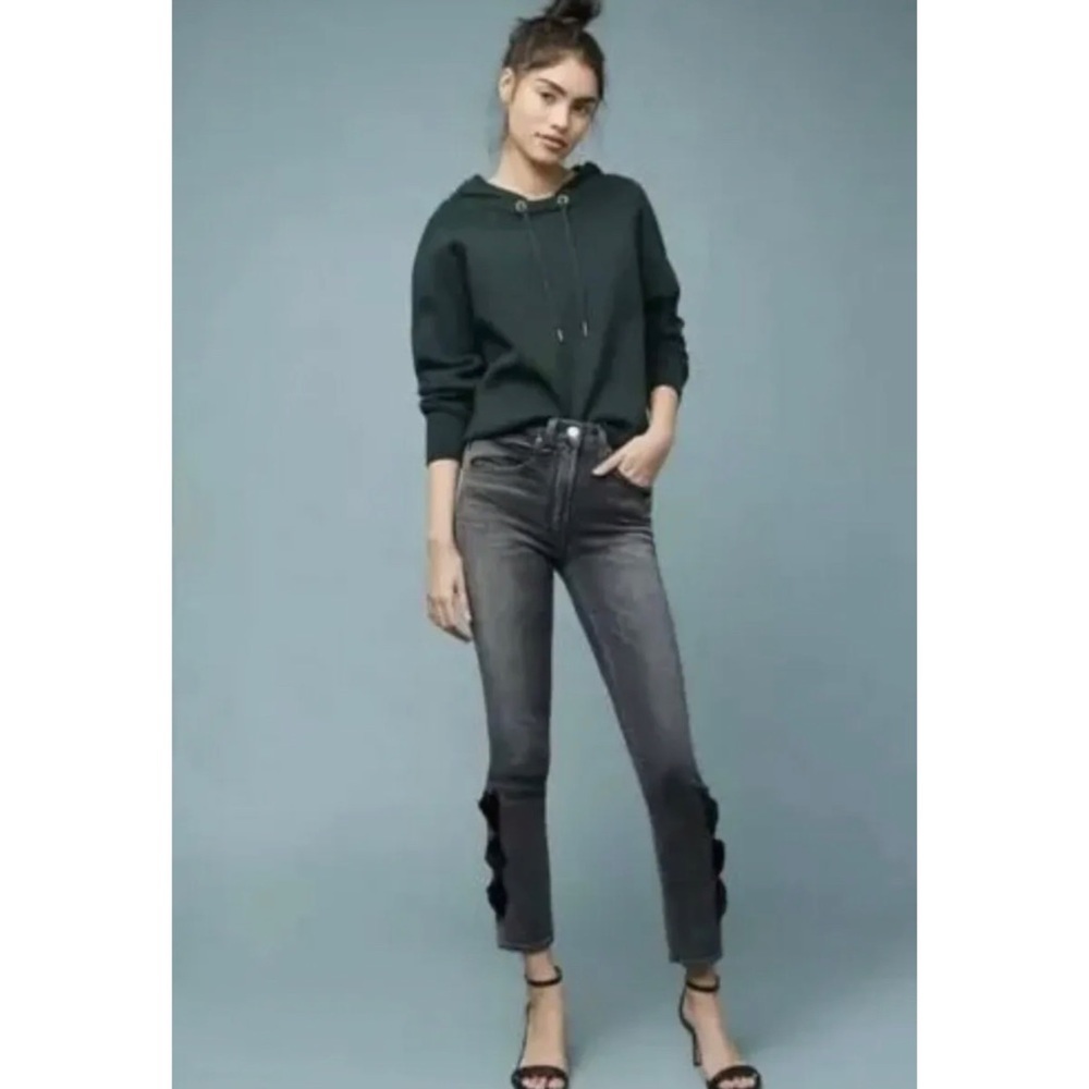 McGuire Newton‎ Skinny Jeans Velvet Bow Detail Sz32 B7